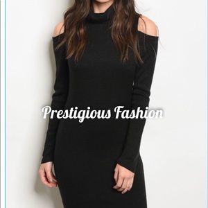 Black sweater dress